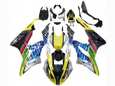 Shop 2017-2018 BMW S1000RR Motorcycle Fairings - Yellow Blue Red Green Black VR