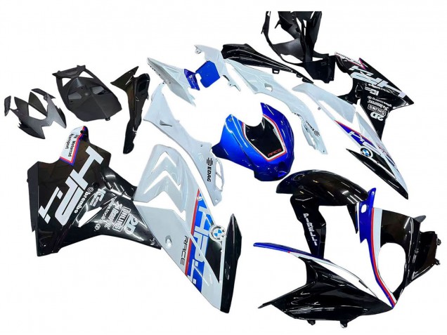 2015-2016 BMW S1000RR Motorcycle Fairing Kits - White Blue Glossy Black