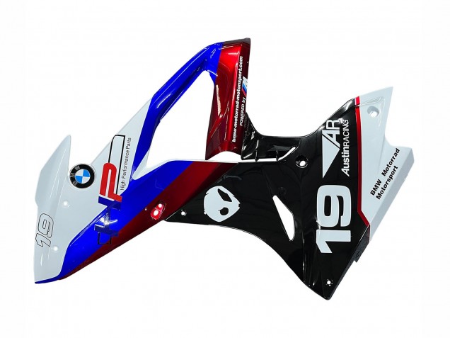 2015-2016 BMW S1000RR Bike Fairings - White Red Blue Black