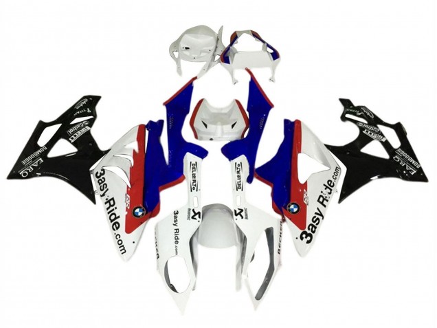 2015-2016 BMW S1000RR Motorcycle Fairing - White Red Blue Glossy Black
