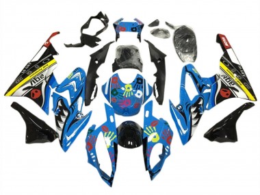 Shop 2015-2016 BMW S1000RR Motorcycle Fairing Kits - Yellow Blue Black Shark