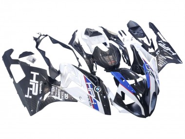 Shop 2015-2016 BMW S1000RR Motorcycle Fairings - White Blue Black Carbon Fiber