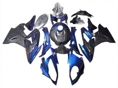 Shop 2015-2016 BMW S1000RR Motorcycle Fairings - Gradient Purple Blue Forged Carbon Fiber
