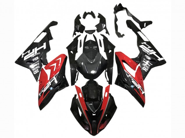 2015-2016 BMW S1000RR Motorcycle Fairings - Red Black Carbon Fiber