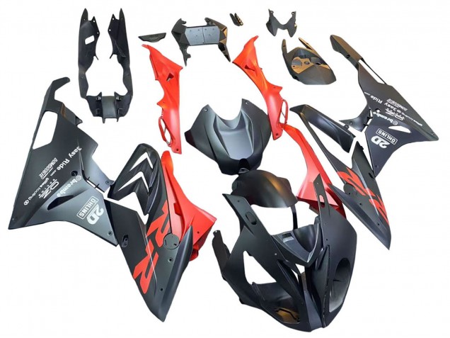2015-2016 BMW S1000RR Motorcycle Fairings - Matte Black Red