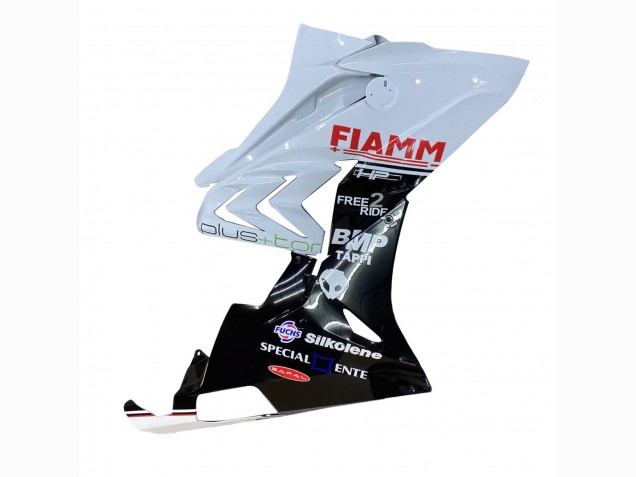2015-2016 BMW S1000RR Motorcycle Fairings - White Glossy Black Fiamm