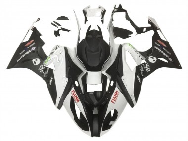 Shop 2015-2016 BMW S1000RR Motorcycle Fairings - White Matte Black HP Fiamm