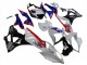 2009-2014 BMW S1000RR Abs Fairings - White Red Blue Glossy Black