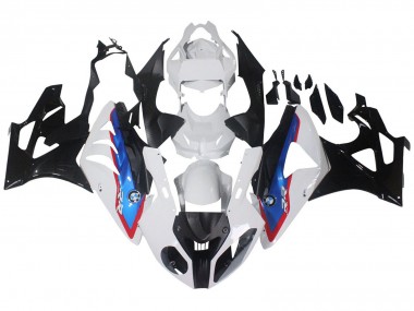 Shop 2009-2014 BMW S1000RR Motorcycle Fairings - White Red Blue Glossy Black HP Becker Carbon