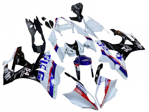 2009-2014 BMW S1000RR Motorcycle Fairings - White Red Blue Black Tyco