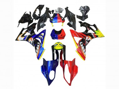 Shop 2009-2014 BMW S1000RR Motorcycle Fairings - Red Blue Yellow Shark