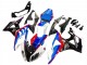 2009-2014 BMW S1000RR Full Motorcycle Fairings - White Red Blue Glossy Black