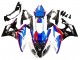 2009-2014 BMW S1000RR Full Motorcycle Fairings - White Red Blue Glossy Black
