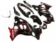2004-2006 Suzuki GSX600F/GSX750F Motorcycle Fairings - Glossy Black Red Flame