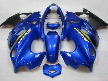Shop 2004-2006 Suzuki GSX600F/GSX750F Motorcycle Fairings - Blue Yellow Matte Black Katana