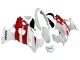 2004-2006 Suzuki GSX600F/GSX750F Motorcycle Fairings - White Red