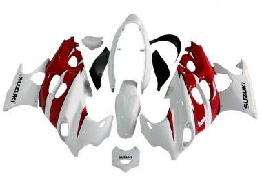 Shop 2004-2006 Suzuki GSX600F/GSX750F Motorcycle Fairings - White Red