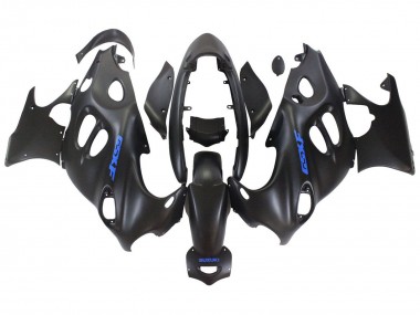 Shop 2004-2006 Suzuki GSX600F/GSX750F Motorcycle Fairings - Matte Black with Blue Logo