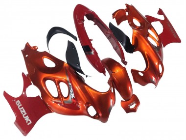 Shop 2004-2006 Suzuki GSX600F/GSX750F Motorcycle Fairings - Burnt Orange White Logo