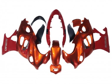 Shop 2004-2006 Suzuki GSX600F/GSX750F Motorcycle Fairings - Burnt Orange White Logo