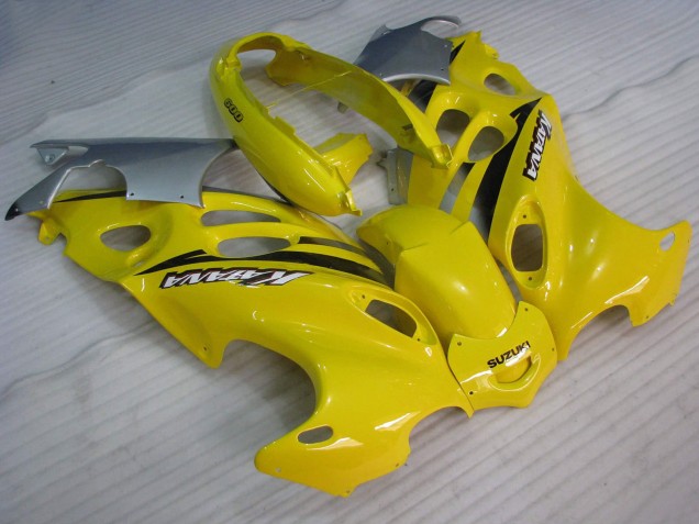 2004-2006 Suzuki GSX600F/GSX750F Motorcycle Fairings - Yellow Katana