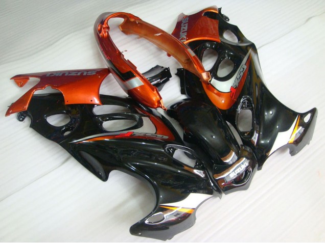 2004-2006 Suzuki GSX600F/GSX750F Motorcycle Fairings - Glossy Black Orange