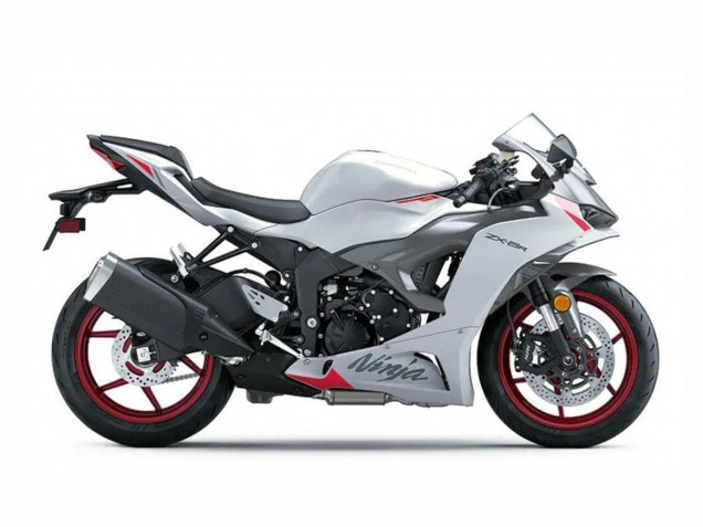 2023-2025 Kawasaki ZX6R Motorcycle Fairings - Pearl White Black Red