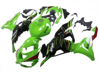 Shop 2023-2025 Kawasaki ZX6R Motorcycle Fairings - Green Black