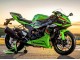2023-2025 Kawasaki ZX6R Motorcycle Fairings - Green Black