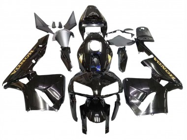 Shop 2005-2006 Honda CBR600RR Motorcycle Fairings - Black with Gold Logo