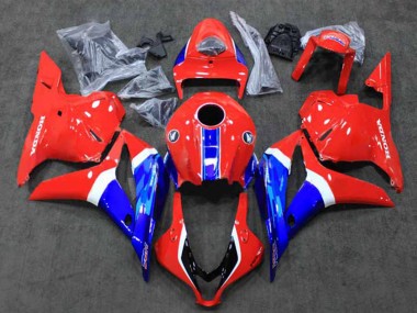 Shop 2009-2012 Honda CBR600RR Motorcycle Fairings - White Red Blue HRC