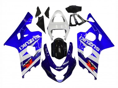 Shop 2004-2005 Suzuki GSXR 600 / GSXR 750 Motorcycle Fairing Kits - White Blue Black Red