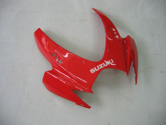 2006-2007 Suzuki GSXR 600 / GSXR 750 Motorcycle Fairing - White Red Glossy Black