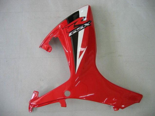 2006-2007 Suzuki GSXR 600 / GSXR 750 Motorcycle Fairing - White Red Glossy Black