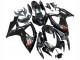 2006-2007 Suzuki GSXR 600 / GSXR 750 Motorcycle Fairings - Glossy Black Silver Red