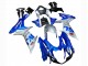 2011-2024 Suzuki GSXR 600 / GSXR 750 Motorcycle Fairings - Blue Silver Ecstar