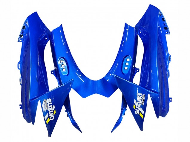 2011-2024 Suzuki GSXR 600 / GSXR 750 Motorcycle Fairings - Blue Silver Ecstar