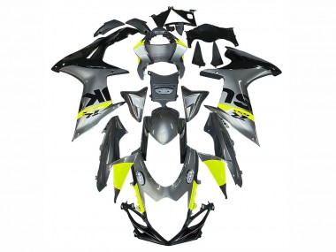 Shop 2011-2024 Suzuki GSXR 600 / GSXR 750 Motorcycle Fairings - Silver Yellow Black