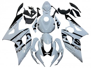 Shop 2005-2006 Suzuki GSXR 1000 Motorcycle Fairings - White Black