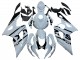 2005-2006 Suzuki GSXR 1000 Motorcycle Fairings - White Black