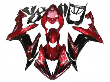 Shop 2004-2006 Yamaha YZF 1000 R1 Motorcycle Fairings - Red Glossy Black