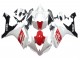 2007-2008 Yamaha YZF 1000 R1 Motorcycle Fairing - White Red Black