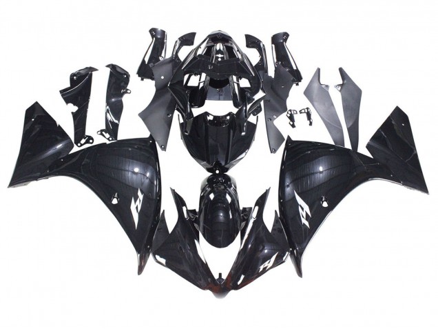 2012-2014 Yamaha YZF 1000 R1 Motorcycle Fairings - Glossy Black