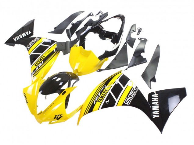 2012-2014 Yamaha YZF 1000 R1 Motorcycle Fairings - Yellow White Black