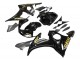 2006-2009 Yamaha YZF R6S Motorcycle Fairings - Glossy Black Gold Decals
