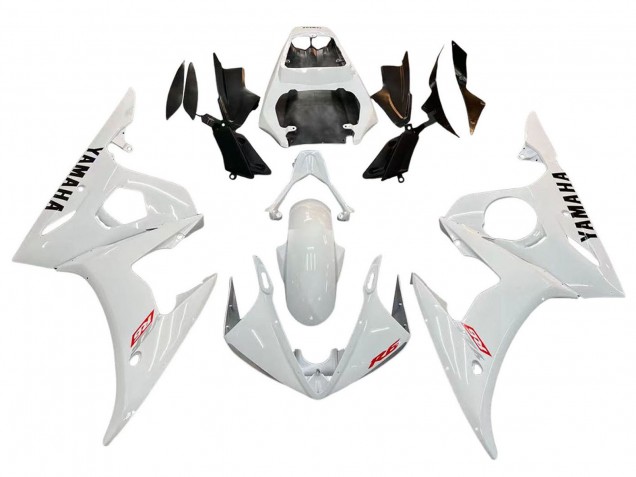 2006-2009 Yamaha YZF R6S Motorcycle Fairing Kits - White