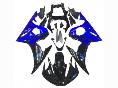 Shop 2003-2004 Yamaha YZF R6 Motorcycle Fairing - Blue Glossy Black