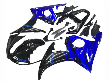 Shop 2006-2009 Yamaha YZF R6S Motorcycle Fairings - Blue Glossy Black