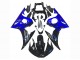 2006-2009 Yamaha YZF R6S Motorcycle Fairings - Blue Glossy Black