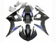 2003-2004 Yamaha YZF R6 Motorcycle Fairings - Matte Black Blue